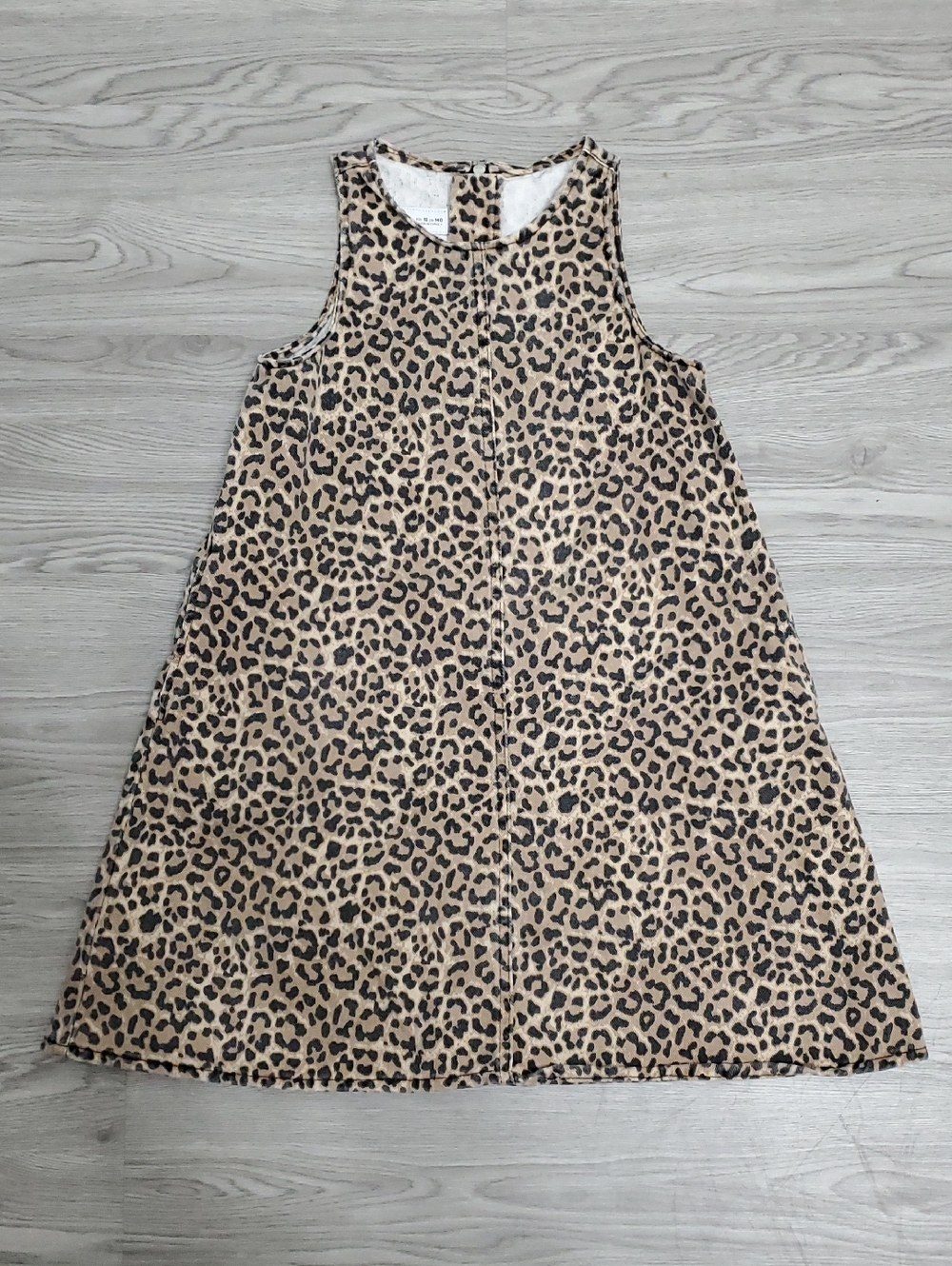 Zara Leopard-Print Shift Dress in Tan and Black